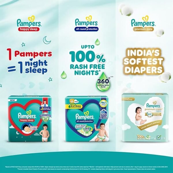 Pampers Pants Style Baby Diapers, Large size (L)