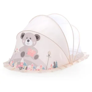 Babyhug Foldable Mosquito Net Small Size Bear Theme - Beige