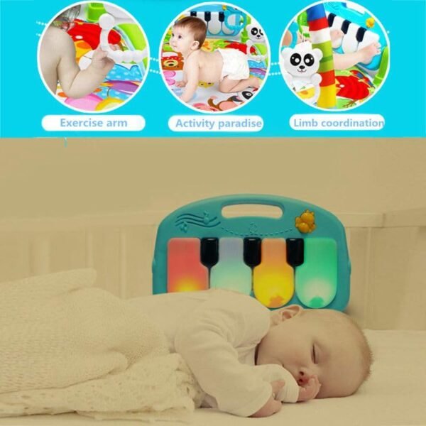 HOGOPOGO Kick & Play Baby Piano Gym | Multi-Function ABS Plastic Fitness Rack for Infants