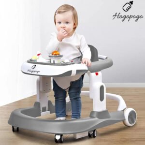 HOGOPOGO Baby Walker 6-18months Boy & Girl/Multifunction/Anti-o Shaped Leg/Anti-Fall/Music Box/Height Adjustment/Baby/Newborn/Girl/boy/ 6-15months...