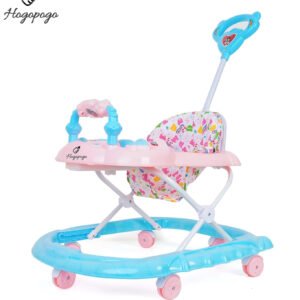 HOGOPOGO Baby Walker 9+ Months | 3 Level Height Adjustment Walker/Advanced Premium Baby Activity Walker, Gray