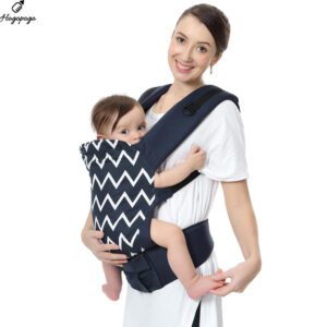 HOGOPOGO Hug Me Ergo Baby Carrier for New Born Front and Back Carry Position Adjustable Belt Ergonomic Kangaroo Bags for 4 Months to 2 Years Kids Upto 15 Kg (Blue)