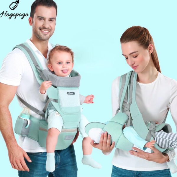 HOGOPOGO Hip Seat Baby Carrier with 4 Carry Positions | 0–3 Years | Adjustable | Green