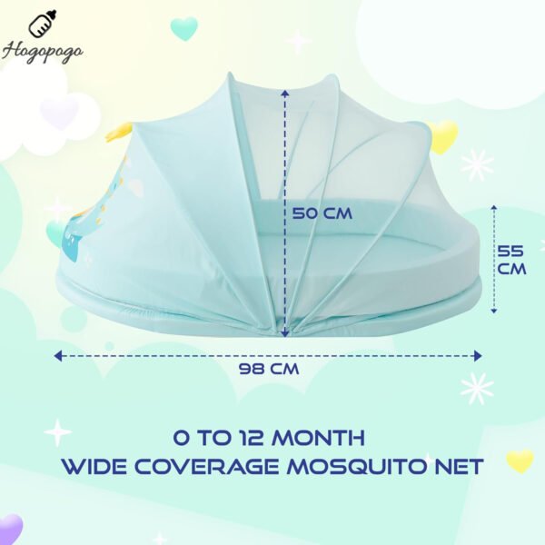 HOGOPOGO Bottomless Baby Mosquito Net | Blue | Safe Sleep | 135x65x65cm | 0–24M