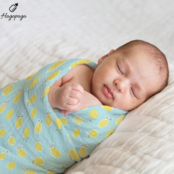 HOGOPOGO Cotton Muslin Baby Swaddle Wraps | Pack of 5 | Soft & Breathable | 100x100cm