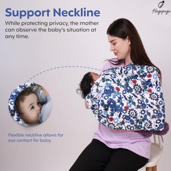 HOGOPOGO Nursing Cover for Feeding Moms – 360° Privacy, Breathable, Multi-Use Wrap