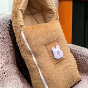 HOGOPOGO Cozy Baby Sleeping Bag | Zipper Closure | Dark Brown | 0–12 Months
