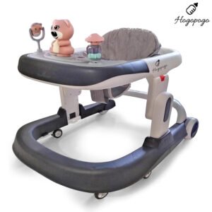 HOGOPOGO Baby Walker 9+ Months | 3 Level Height Adjustment Walker/Advanced Premium Baby Activity Walker, Gray