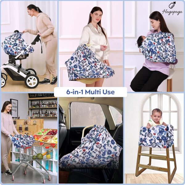 HOGOPOGO Nursing Cover for Feeding Moms – 360° Privacy, Breathable, Multi-Use Wrap