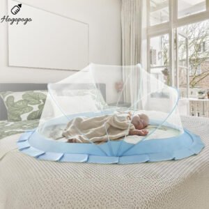 HOGOPOGO Bottomless Baby Mosquito Net | Blue | Safe Sleep | 135x65x65cm | 0–24M