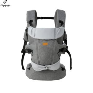 HOGOPOGO Ergonomic Baby Carrier | Face-in & Face-Out | Front & Back Carry | 0–1Y | Grey