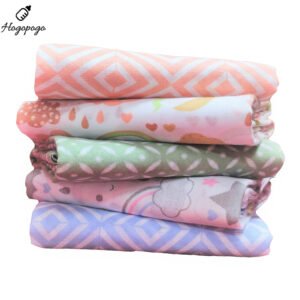 HOGOPOGO Soft Malmal Cotton Swaddle Pack of 5 | 100x100 cm | 200 TC | Stars & Clouds