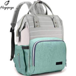 HOGOPOGO Stylish Diaper Bag for Mothers – Water-Resistant Maternity Bag with Insulated Pockets (Green)