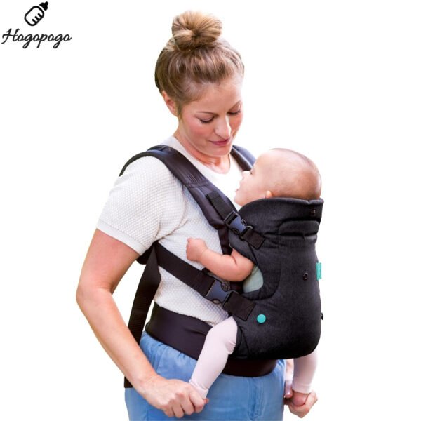 HOGOPOGO Flip Advanced 4-in-1 Convertible Baby Carrier – Gray | One Size Fits All