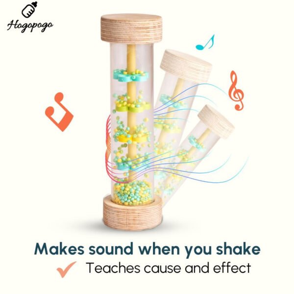 HOGOPOGO Rainmaker Rattle Toy for Babies (0–12 Months)