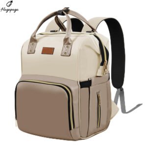HOGOPOGO Baby Diaper Bag for Moms – 24L Travel Backpack with Insulated Bottle Pocket